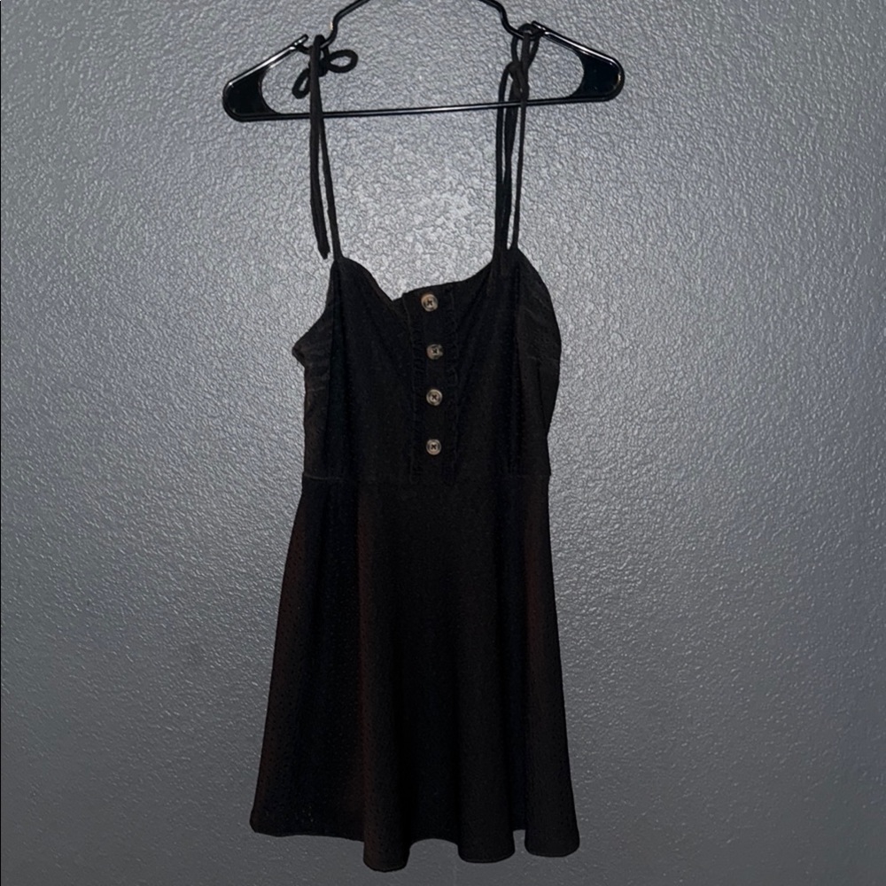 Black Button-Up Dress